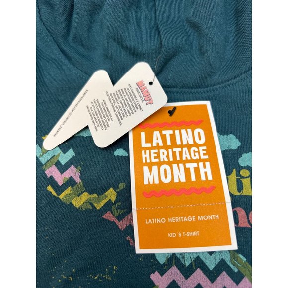 Latino Heritage Month Kids' Latin America Hooded Sweatshirt - Navy Large - Picture 6 of 8